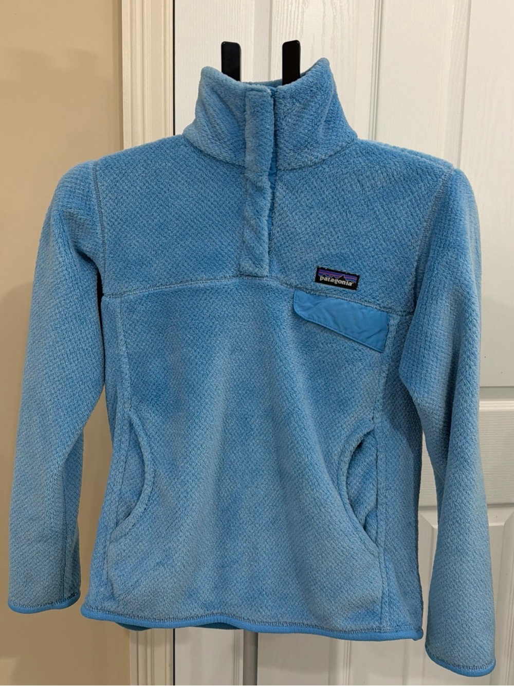 Patagonia Re Tool Snap T Pullover Fleece Polartec Light Blue Women’s Size Small
